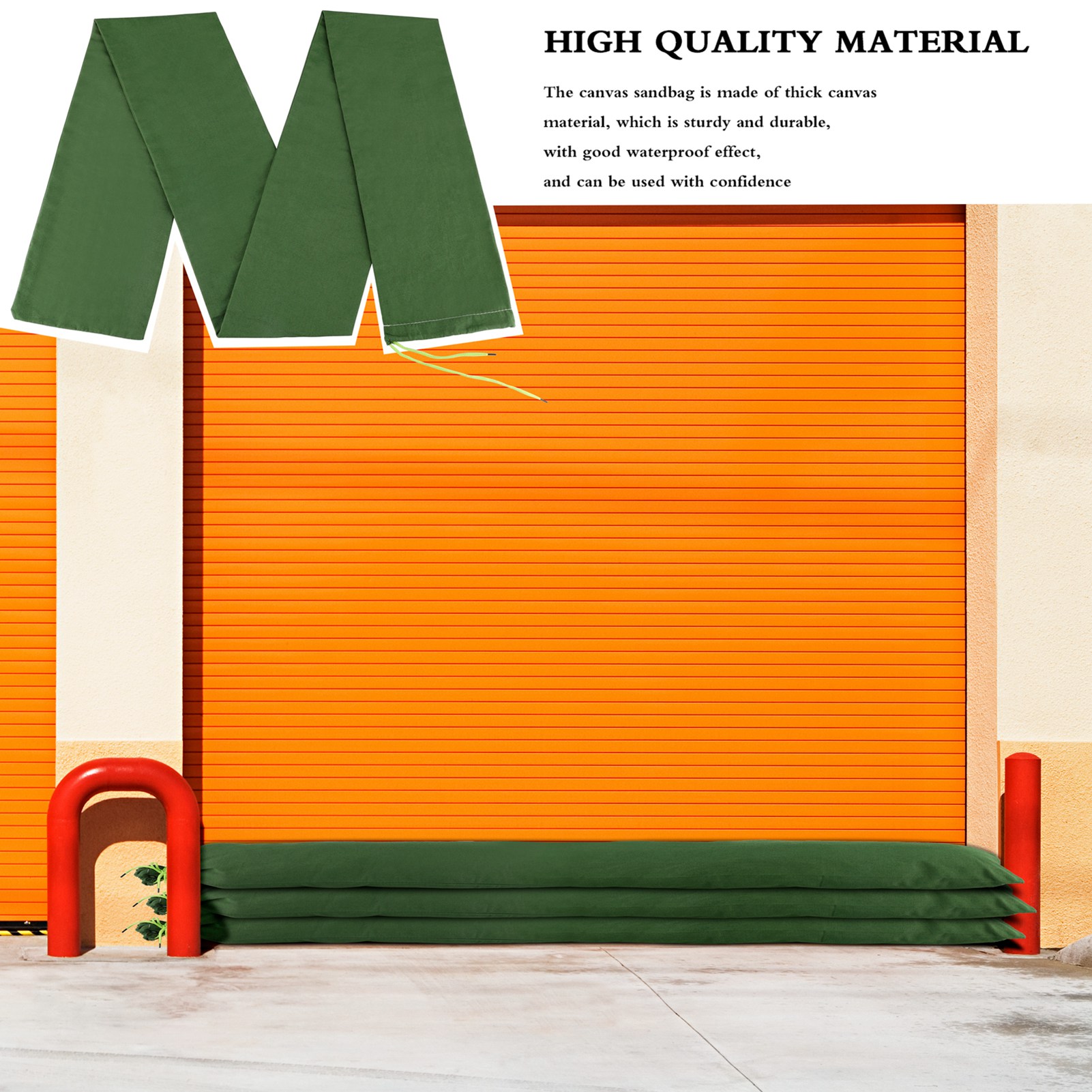 Flood Barrier Bag - Saco de Areia Longo Verde de