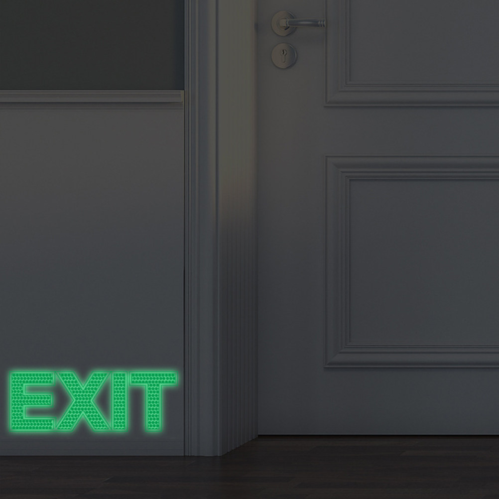 Emergency Exit Sign - Adesivo de Segurança para Saída de