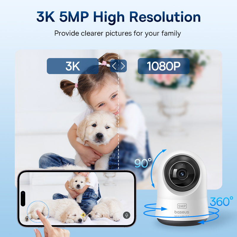 Baseus 5MP 3K WiFi Câmera IP 2 - Eufy Camera E220 avaliação e preço
