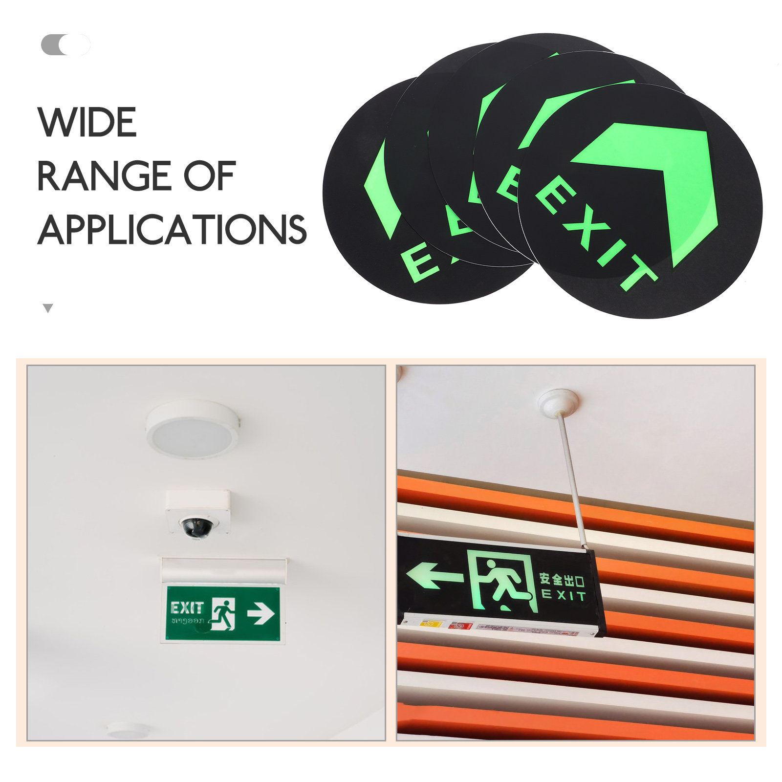5 Adesivos de Sinalização de S - Emergency Exit Sign avaliação e preço
