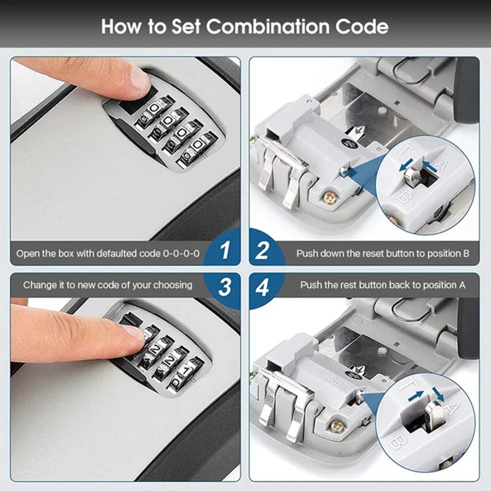 Wall-Mounted Key Storage Box P - Lockbox Key Secure avaliação e preço
